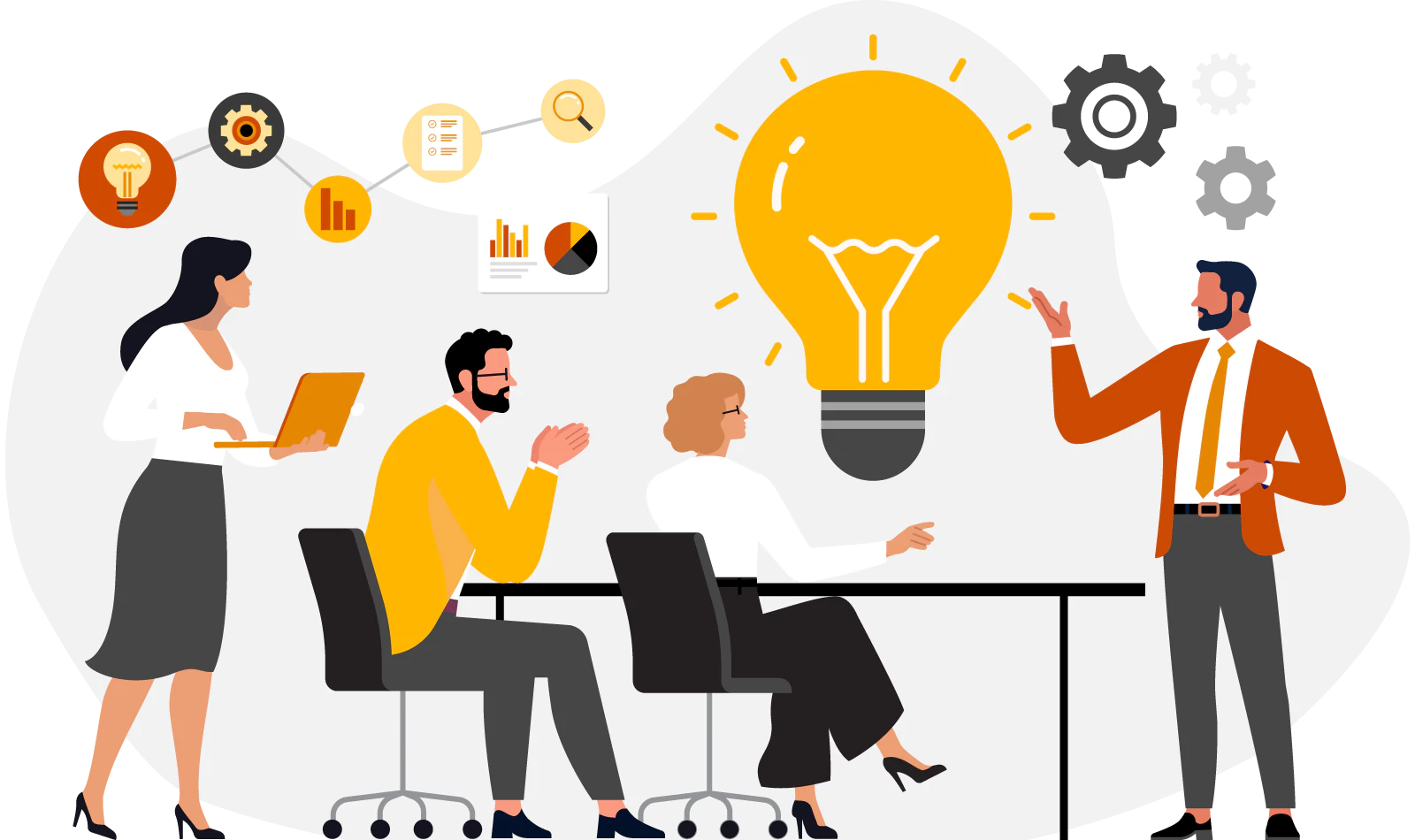 Professional team collaboration