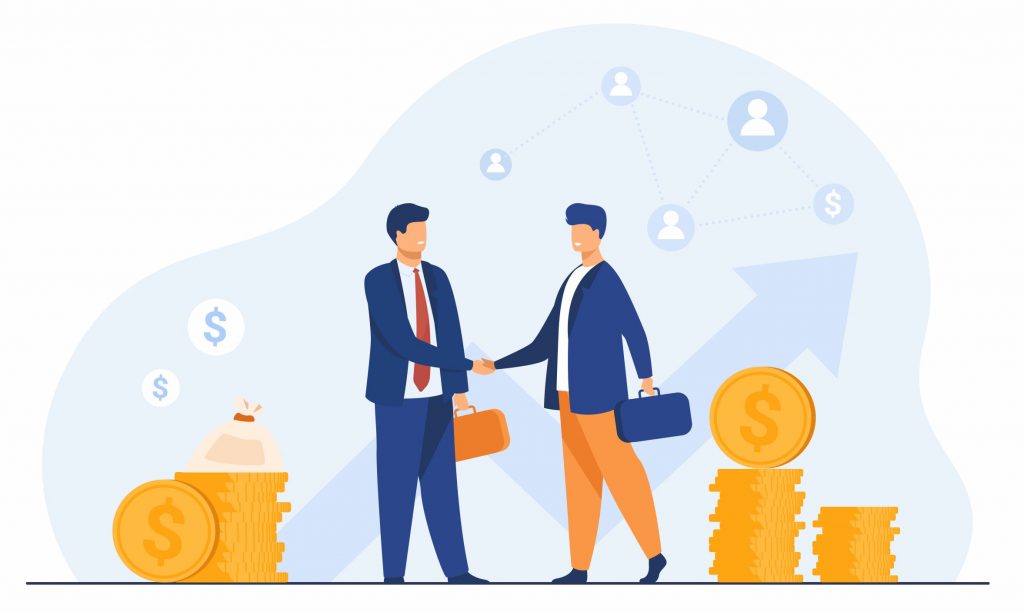 Professional team collaboration